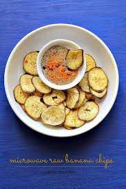 Microwave Banana Chips Healthy Raw Banana Chips Recipe Edible Garden Banana Chips Banana Chips Recipe Raw Banana