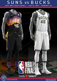 The nba finals start thursday july 8, 2021 and potentially last until july 22. Uniform Matchups Set For 2021 Nba Finals Between Bucks And Suns Sportslogos Net News