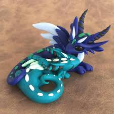 Dragon Couple Cute Clay Clay Crafts Polymer Clay Crafts