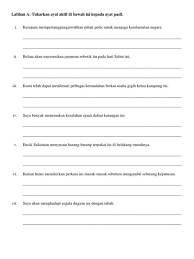 5.3.3 membina ayat aktifayat aktif ayat pasif online worksheet for tahun 4. Tukar Ayat Aktif Kepada Ayat Pasif Ayat Aktif Ayat Pasif Ayat Aktif