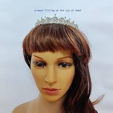 With Veil Rhinestone Crystal Tiara Headbands And Small Tiara For Women  Bride Small Tiara For Wedding Bridal Crown With Veil