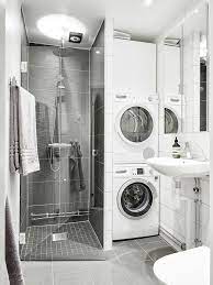 Laundry room bathroom ideas washing machine niche prefabricated shower stall. Pin By Kior Valentina On Rooms Laundry Rooms Laundry In Bathroom Bathroom Shower Design Tiny House Bathroom