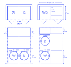 Laundry Closet Two Unit Layout Dimensions Drawings