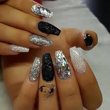 1000 x 1000 pixel type jpg download. 39 Acrylic Nail Designs For Summer Fall Winter And Spring Awimina Blog Silver Nails Nails Nail Designs Glitter