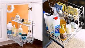 45 Quick And Easy Kitchen Organizing Tips Youtube Great Tip For Pots Pand And Lids Hangi Kitchen Hacks Organization Organization Hacks Kitchen Organization
