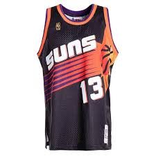 Phoenix suns @ los angeles lakers. Mitchell And Ness Nba Swingman Jersey Phoenix Suns S Nash 13 Black Bei Kickz Com