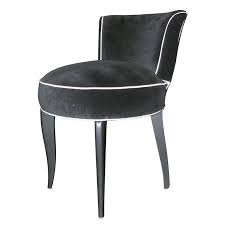 Black And White Vanity Stool 1940 S French Black Velvet Vanity Stool With White Piping From A Unique Collection Of Antiq Decor Interior Design Interior Design Styles Home Interior Design
