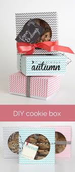 Easy Diy Folded Paper Cookie Treat Gift Box Tutorial It S Always Autumn Treat Gift Cookie Packaging Cookie Gifts