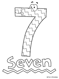 A few boxes of crayons and a variety of coloring and activity pages can help keep kids from getting restless while thanksgiving dinner is cooking. Number 7 Coloring Page 350 Tim S Printables