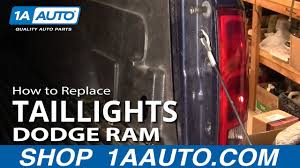 Trace the wiring from the brake light switch, headlight switch, brake lights and my 1997 ram 3500 drove me crazy with the truck in reverse and i applied the. How To Replace Tail Lights 02 06 Dodge Ram 1500 1a Auto