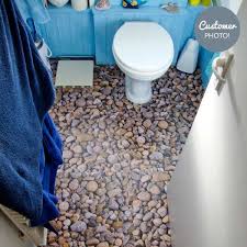 River Rock Pebble Effect Vinyl Flooring 36 50 Per Square Metre Stone Flooring Vinyl Flooring Polished Concrete Flooring