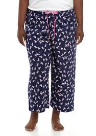 Hue Plus Size Beach Chair Sleep Capri Pajama Pants In 2020 Capri Pajama Pants Capri Pajamas Plus Size Beach