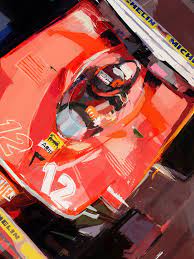 formula one doug garrison motorsport artwork レースカー フェラーリ 絵