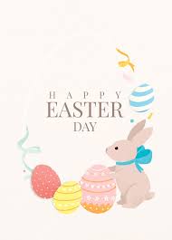 Happy easter day, my dear friend! Download Premium Vector Of Colorful Happy Easter Day Template Design Happy Easter Day Easter Templates Easter Illustration