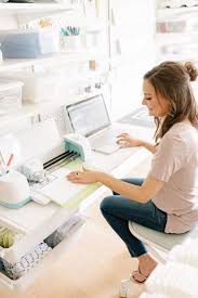 Making A Cricut Area In Your Craft Room Ideas For Organizing Cricut Supplies By Baby Blossom Company Craft Room Design Craft Room Decor Small Craft Rooms