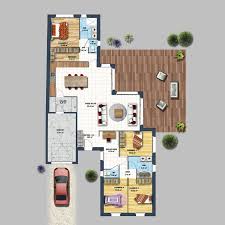 Maison Plain Pied Deplafonne Pont St Martin Depreux Construction Maison Plain Pied Plan Maison Plan Maison 100m2