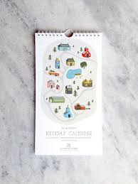 Birthday Calendar Perpetual Calendar Illustrated Village Etsy Birthday Calendar Perpetual Calendar Calendar