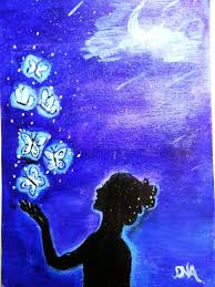 Woman And Butterflies Di 2020 Lukisan Pensil Warna Lukisan Pensil Warna