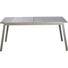 table de jardin extensible kaki en verre trempe et aluminium 6 a 10 places table de jardin mobilier de salon table de jardin bois