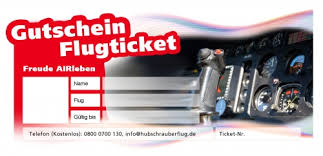 Formidable flugticket gutschein vorlage die ihre stärken. Gutscheine Als Geschenksidee Helikopterrundflug