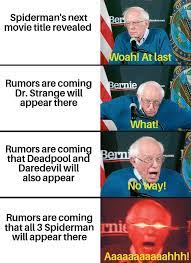 Expectations From Spider Man No Way Home In 2021 Movie Titles Spiderman Memes