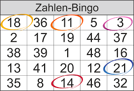 Zum gewinnen müssen auf den karten bestimmte muster erzielt werden. Zahlenbingo Von 1 Bis 48 Bingo Bingo Spiele Spiele Mit Zahlen