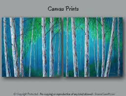 Birch Tree Canvas Wall Art Aspen Trees Painting Canvas Wall Art Diptych Birch Tree Etsy Tree Painting Canvas Abstract Canvas Painting Blue Abstract Painting