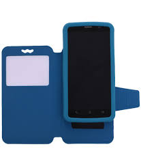 Celkon A87 Flip Cover by Shopme - Blue ...