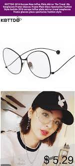 Only 5 29 Kottdo 2016 Europe New Influx Plain Mirror The Trend Ms Sunglasses Frame Glasses Frame Plain Glass Spectacles Fashion Glasses Fashion Spectacles