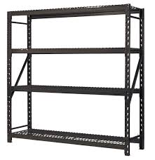 The company sells steel shelving through the home improvement and mass retail channels under the muscle rack, edsal and private label brands. Edsal Hom E Quip Er842484w4 24 X 84 X 84 Inch Heavy Duty 4 Shelf Muscle Rack At Sutherlands