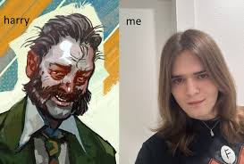 People regularly confuse me for Harry IRL. Do you guys agree? It's the  impressive beard, isn't it? : r/DiscoElysium