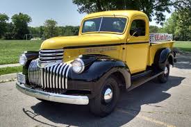 Image result for Chrome Yellow 1946 Truck
