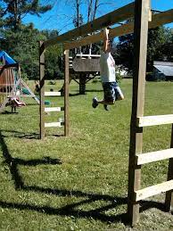 How To Build Monkey Bars My 100 Backyard Design Action Economics Monkey Bars For Backyard Diy Playground Backyard Play