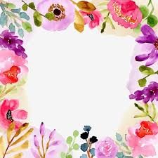 Sweet Watercolor Floral Frame Floral Flower Watercolor Png And Vector With Transparent Background For Free Download Flower Frame Floral Watercolor Vector Flowers