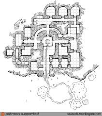 The Dungeons Of Kal Odun Dyson Logos On Patreon Dungeon Maps Map Fantasy Map