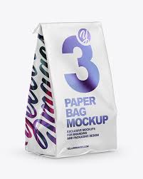 Download Food Bag Mockup In Bag Sack Mockups On Yellow Images Object Mockups PSD Mockup Templates