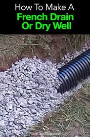 I had a french drain installed for a downspout that was sending a lot of water against the corner of a home. French Well How To Install A French Drain Or Dry Well