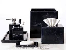 Black And White Marble Bathroom Set Stone Bathroom Set Soap Dish Tissue Box Toothbrush Holder Dispenser China Black Marble Bathroom Marble Bathroom Accessories Marble Bathroom