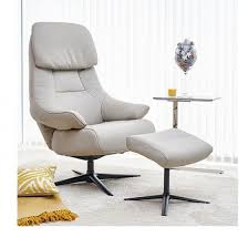 Gfa Sydney Grey Leather Swivel Recliner Chair And Footstool Oversized Chair Living Room Swivel Recliner Chairs Swivel Recliner