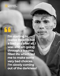 I'm starting to realize that all this time I'm not really a bad guy after  all, I was and am going through a trauma filled life which led me to make  some