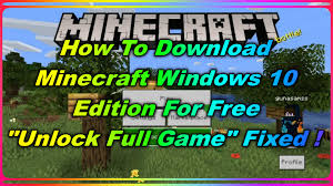 Over the years, minecraft has changed a lot, but the essence of the … Gunasamssyt Fortnite News On Twitter How To Download Minecraft Windows 10 Edition For Free Unlock Full Game Https T Co Acbxeyff7m Via Youtube Minecraft Minecraftfree Windows10 Https T Co Luokza7qhn