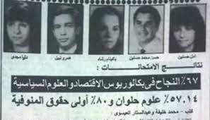 ننشر ترتيب أوائل الثانوية العامة في الشعب الثلاث ونسب النجاح حسب كل شريحة. ØªØ¹Ø± Ù Ø¹Ù„Ù‰ Ø£ÙˆØ§Ø¦Ù„ Ø§Ù„Ø«Ø§Ù†ÙˆÙŠØ© Ø§Ù„Ø¹Ø§Ù…Ø© Ø®Ù„Ø§Ù„ Ø¢Ø®Ø± 50 Ø¹Ø§Ù…Ø§ Ø£ÙŠÙ† Ù‡Ù… Ø§Ù„Ø¢Ù† ÙˆÙ…Ø§Ù‡Ù‰ ÙˆØ¸Ø§Ø¦ÙÙ‡Ù… Ø§Ù†ÙØ±Ø§Ø¯