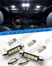 8pcs Car Led Bulbs For Audi A4 B7 8e Avant 2004 2008 White Interior Light For Audi A4 B7 8e Avant 04 08 Dome Lighting Lamp With Images Interior Led Lights