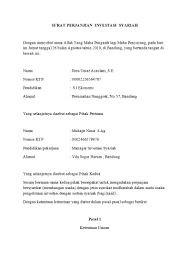 Maybe you would like to learn more about one of these? Contoh Surat Perjanjian Investasi Yang Baik Dan Benar Detiklife