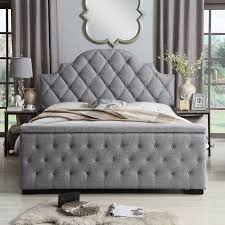 Ruthann upholstered storage platform bed. Thom Tufted Upholstered Storage Platform Bed Bed Decor Upholstered Beds Bedroom Furniture Design