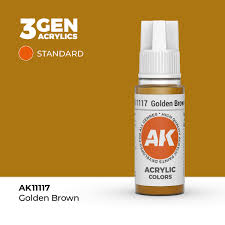 AK-Interactive: (3rd Gen) Acrylic - Golden Brown (17ml)