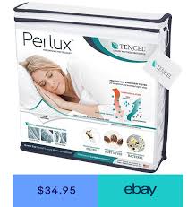 King Size Perlux With Tencel Hypoallergenic Waterproof Mattress Protector Waterproof Mattress Mattress Protector Waterproof Pad
