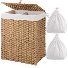Maybe you would like to learn more about one of these? Handwoven Synthetic Rattan Collapsible Laundry Hamper With Lid Greenstell