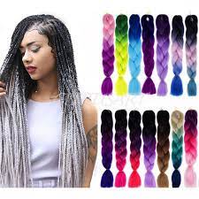 24 Ombre Dip Dye Kanekalon Jumbo Braid Hair Extensions Best Quality Fiber Braid Ebay Fashion Jumbo Braiding Hair Cool Braid Hairstyles Braided Hairstyles