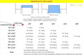 Table Overlay Size Chart Mhdesign Club Options